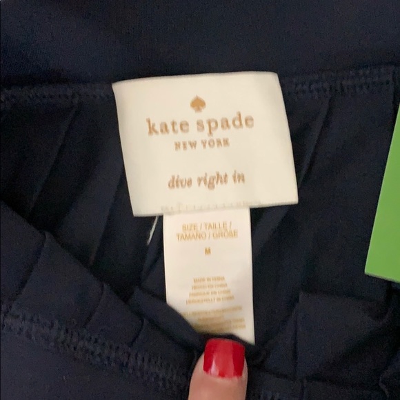 BNWT Kate Spade swim skirt size med in Rich Navy - Picture 2 of 5